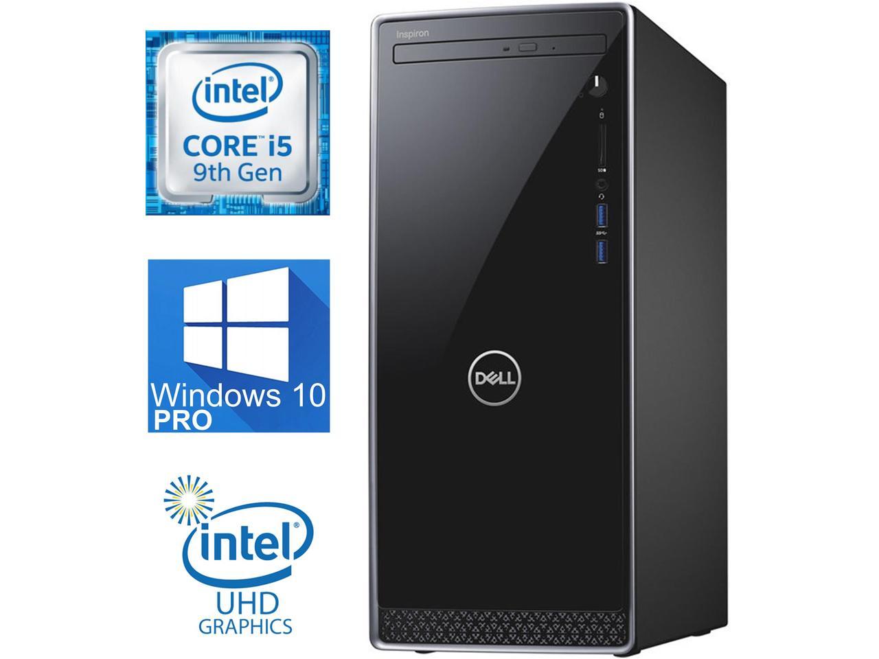 Dell Inspiron 3671 Mini-Tower, 6-Core i5-9400 upto 4.1GHz, 32GB DDR4, 512GB SSD, USB 3.1, WiFi, Bluetooth, 4K UHD 2-Monitor Support, HDMI, VGA, DVDRW, Windows 10 Pro